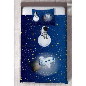 Mekta Home MKTYO-151 Çocuk Odası Uzay Gemisi ve Astronot Yatak Örtüsü