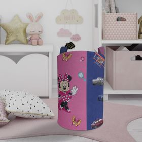 Mekta Home Pembe Mavi Seksekli Bebek ve Çocuk Odası Oyuncak Sepeti