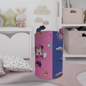 Mekta Home Pembe Mavi Seksekli Bebek ve Çocuk Odası Oyuncak Sepeti