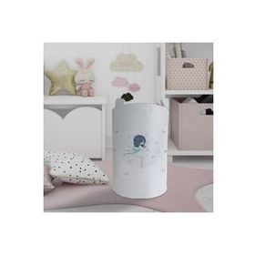 Mekta Home Prenses Kız ve Renkli Kelebek Desenli Bebek ve Çocuk Odası Oyuncak Sepeti