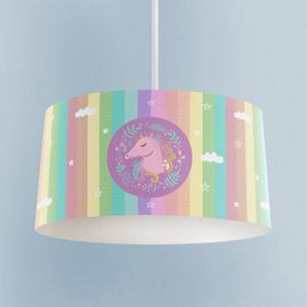 Mekta Home Renkli Unicorn Desenli Avize