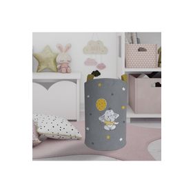 Mekta Home Sarı Filli Balon Desenli Bebek ve Çocuk Odası Oyuncak Sepeti