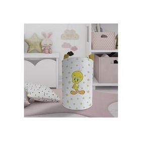 Mekta Home Seksekli Sarı Yıldız Desenli Bebek ve Çocuk Odası Oyuncak Sepeti