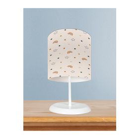 Mekta Home Soft Gökkuşağı ve Yol Desenli Bebek Odası Abajur