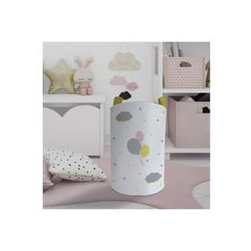 Mekta Home Üç Renkli Balon Desenli Bebek ve Çocuk Odası Oyuncak Sepeti
