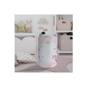 Mekta Home Unicorn ve Elmas Desenli Bebek ve Çocuk Odası Oyuncak Sepeti