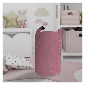 Mekta Home Yıldız Renkli Desenli Bebek ve Çocuk Odası Oyuncak Sepeti
