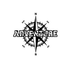 Melek Pazarı Adventure Pusula off Road Siyah 20x20 cm Oto Sticker
