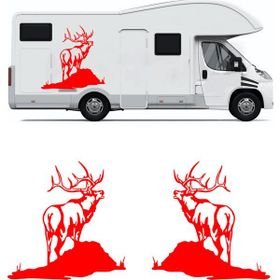 Melek Pazarı S1366 Geyik Kırmızı 120x120 cm Oto Sticker