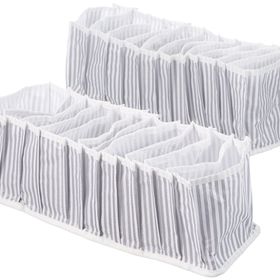 Meleni Home 15x43x14 cm 2 Adet 11 Bölmeli Akordiyon Çekmece Ve Dolap Içi Düzenleyici