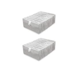 Meleni Home 30 x 39 x 14 cm 2 Adet 8 Bölmeli Çok Amaçlı Akordiyon Çekmece ve Dolap İçi Düzenleyici