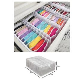 Meleni Home 30 x 39 x 14 cm 4 Adet 8 Bölmeli Çok Amaçlı Akordiyon Çekmece ve Dolap İçi Düzenleyici