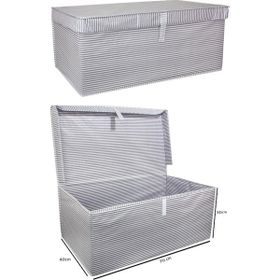Meleni Home 70 x 40 x 30 cm Gri Hurç Saklama Kutusu