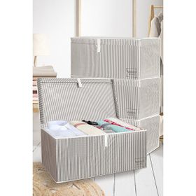 Meleni Home 70 x 40 x 30 cm Gri Hurç Saklama Kutusu