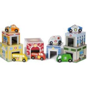 Melissa&Doug 13576 Binalar ve Araçlar Diz Oyna Kule