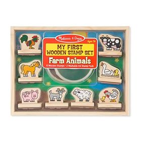 Melissa&Doug 2390 Farm Animals My First Wooden Stamp Set