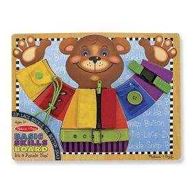 Melissa&Doug 3784 Ahşap Temel Beceri Geliştirme Tahtası