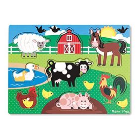 Melissa&Doug 9050 Farm Peg Puzzle