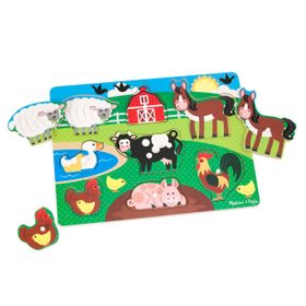 Melissa&Doug 9050 Farm Peg Puzzle