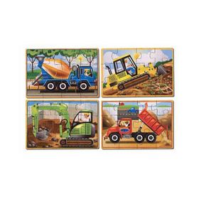 Melissa&Doug Ahşap 12x4 İnşaat Araçları Yapboz