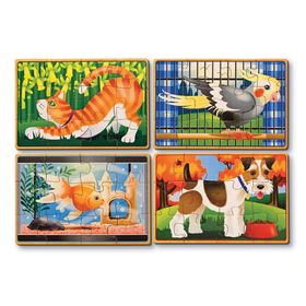 Melissa&Doug Ahşap 12x4 Seti Evcil Hayvanlar Yapboz