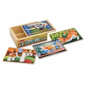 Melissa&Doug Ahşap 12x4 Seti Evcil Hayvanlar Yapboz
