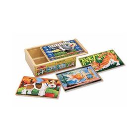 Melissa&Doug Ahşap 12x4 Seti Evcil Hayvanlar Yapboz