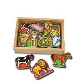 Melissa&Doug Ahşap Mıknatıslı Hayvanlar