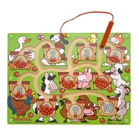 Melissa&Doug Ahşap Mıknatıslı Labirent Sayılar Yapboz