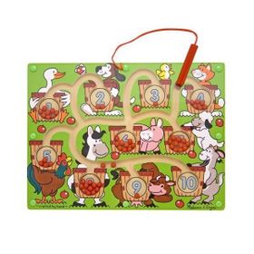 Melissa&Doug Ahşap Mıknatıslı Labirent Sayılar Yapboz