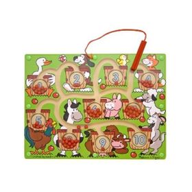 Melissa&Doug Ahşap Mıknatıslı Labirent Sayılar Yapboz