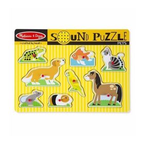 Melissa&Doug Ahşap Sesli Evcil Hayvanlar Yapboz