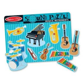 Melissa&Doug Ahşap Sesli Müzik Aletleri Yapboz