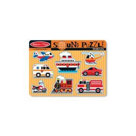 MELISSA&DOUG AHŞAP SESLİ YAPBOZ ARAÇLAR