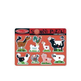 Melissa&Doug Ahşap Sesli Yapboz Çiftlik Hayvanları