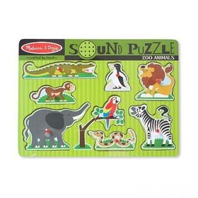 MELISSA&DOUG AHŞAP SESLİ YAPBOZ / HAYVANAT BAHÇESİ