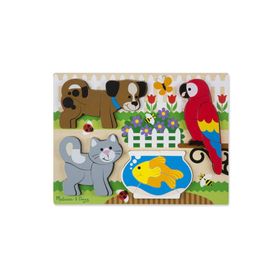 Melissa&Doug Ahşap Tombul Parçalı Yapboz