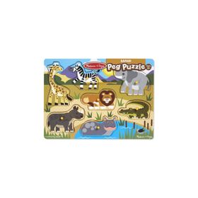 Melissa&Doug Ahşap Tutmalı Safari Yapboz