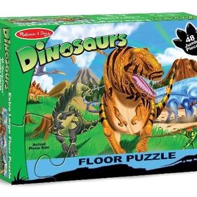Melissa&Doug Dev Yer Dinozor Dünyası 48 parça Yapbozu