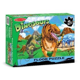 Melissa&Doug Dev Yer Dinozor Dünyası 48 parça Yapbozu