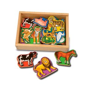 Melissa&Doug MD000475 Ahşap Mıknatıslı Hayvanlar