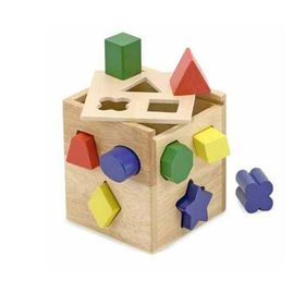 Melissa&Doug MD000575 Ahşap Küp Şekil Bulmaca
