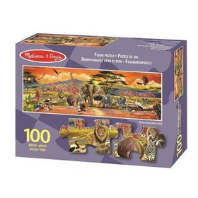Melissa&Doug MD002873 100 parça Dev Yer Yapbozu - Safari