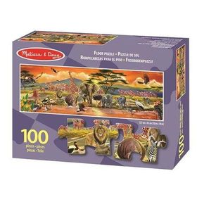 Melissa&Doug MD002873 100 parça Dev Yer Yapbozu - Safari