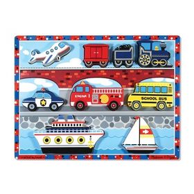 Melissa&Doug MD003725 Ahşap Tombul Yapboz Araçlar