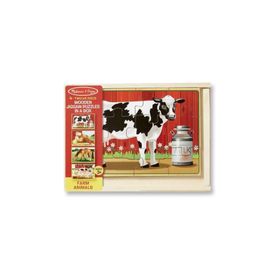 Melissa&Doug MD003793 12x4 Ahşap Yapboz Seti - Çiftlik Hayvanları