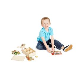 Melissa&Doug MD003793 12x4 Ahşap Yapboz Seti - Çiftlik Hayvanları