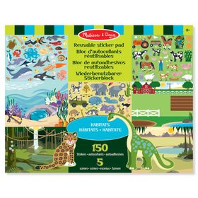 Melissa&Doug MD004196 Tak Çıkar Çıkartma Kitabı - Hayvanlar