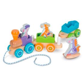 Melissa&Doug MD004608 Sallanan Çiftlik Hayvanları Çek Çek Tren
