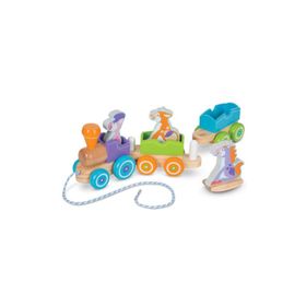 Melissa&Doug MD004608 Sallanan Çiftlik Hayvanları Çek Çek Tren